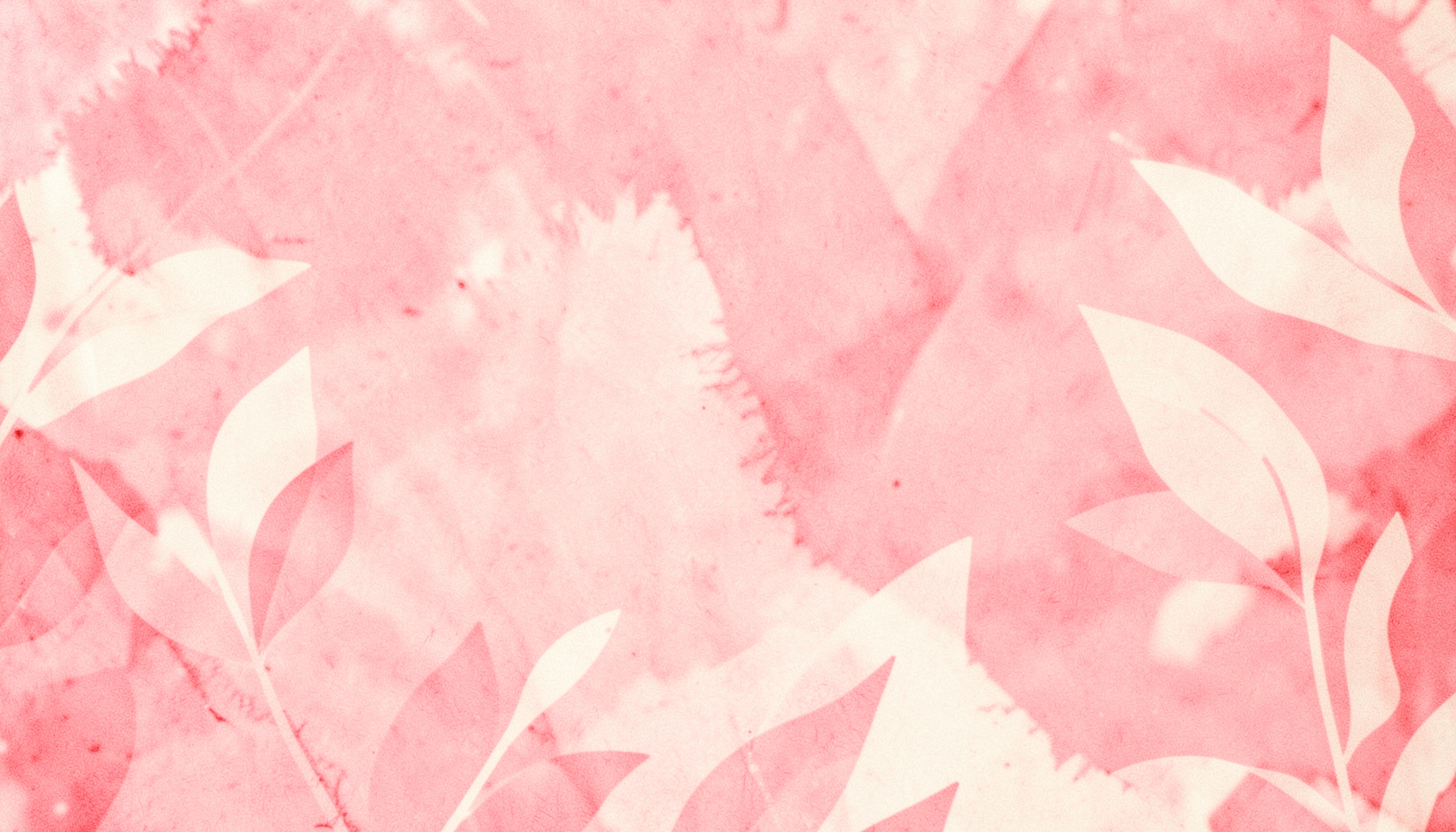 Soft pink and cream abstract botanical texture with gentle leaf silhouettes, warm and inviting